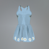 Blue Daisy Chain Belleza Dress