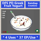 DFS PD Greek Fruit Yogurt (Actual Item)