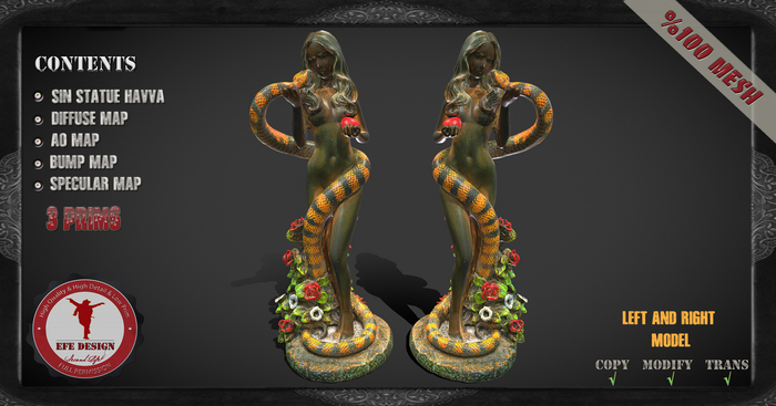 (Efe Design) Sin Statue Havva Fullperm 