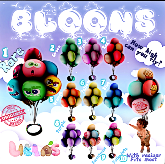 Lilla's Bloons Pink 03 Lilla's Bloons Pink