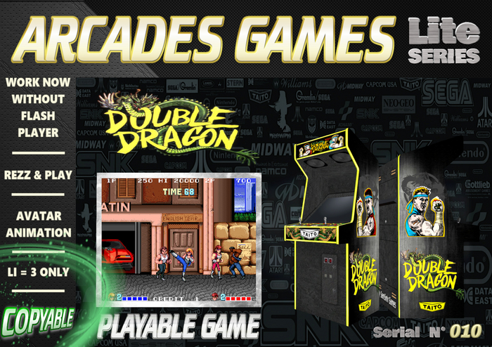 Second Life Marketplace - [010] = Double Dragon = Arcades Games [BOX]