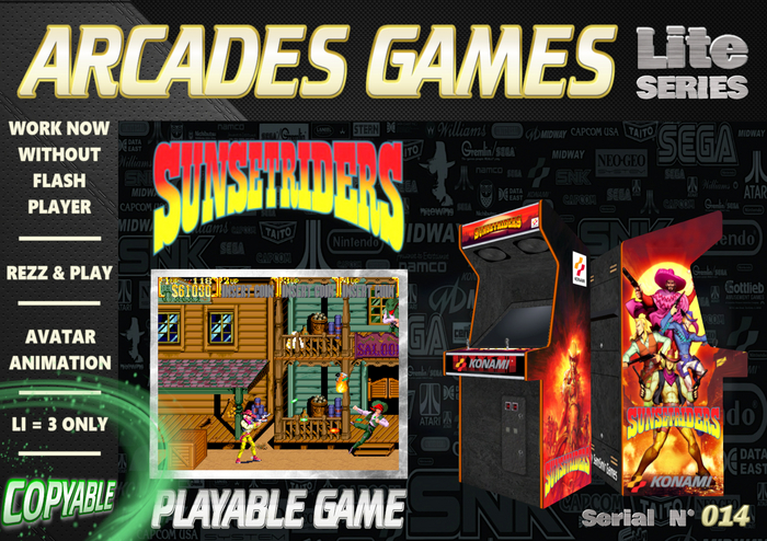 [014] = Sunset Riders = Arcades Games [BOX]