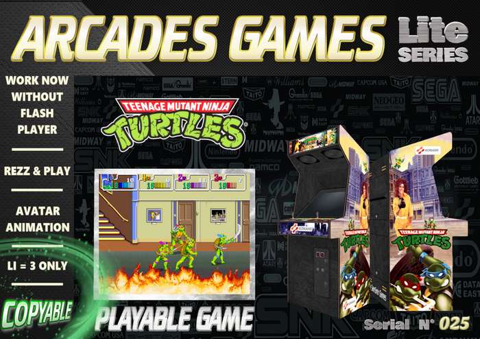 [025] = Teenage Mutant Ninja Turtles = Arcades Games [BOX]