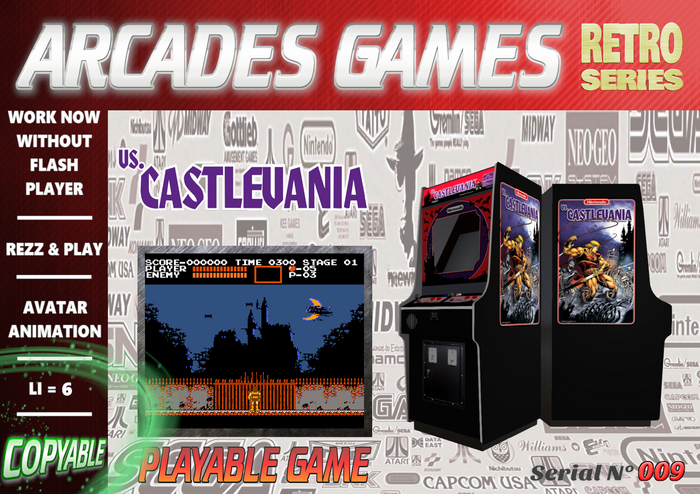 Second Life Marketplace - [009] = Castlevania = Retro Arcades Games [BOX]