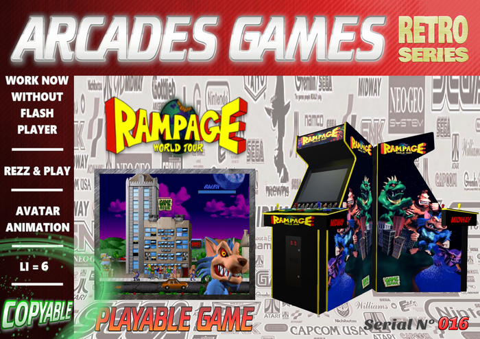 [016] = Rampage WT = Retro Arcades Games [BOX]