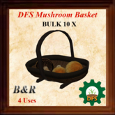 DFS Mushroom Basket x 10 BULK (Actual items)