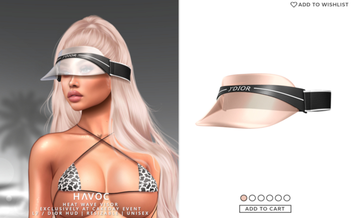 HAVOC - Heat Wave Visor - NUDE