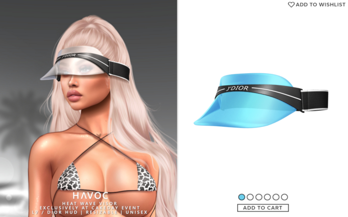 HAVOC - Heat Wave Visor - BLUE