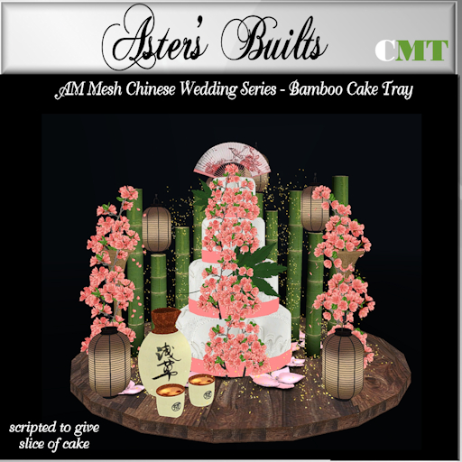 AM Mesh Chinese Wedding Series - Cake Tray