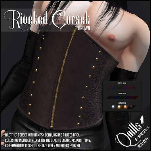 Quills & Curiosities - Riveted Brown