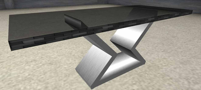 DD Table (stainless/glasstop)