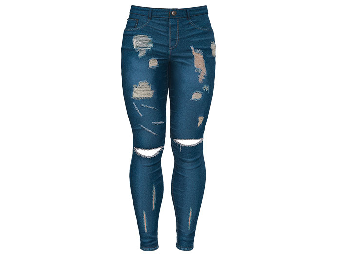 MINIMAL - Street Denim Jeans Mid Blue