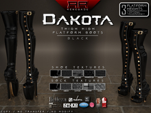 [Renegade] Dakota Thigh High Platform Boots - Black
