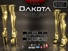 [Renegade] Dakota Thigh High Platform Boots - Creme