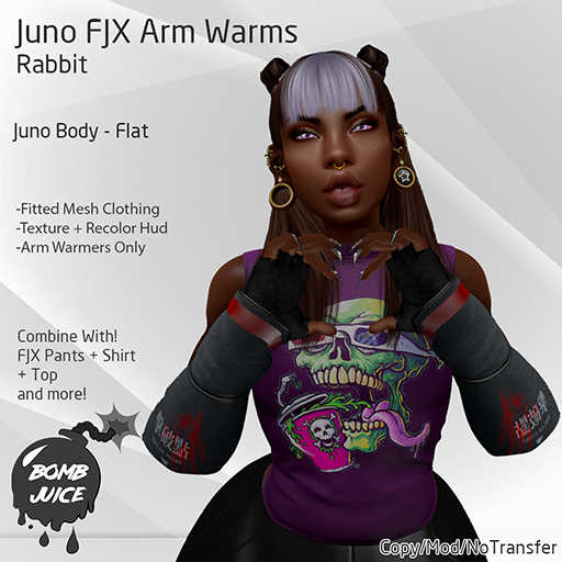 Bomb Juice - FJX Arm Warms Rabbit Juno