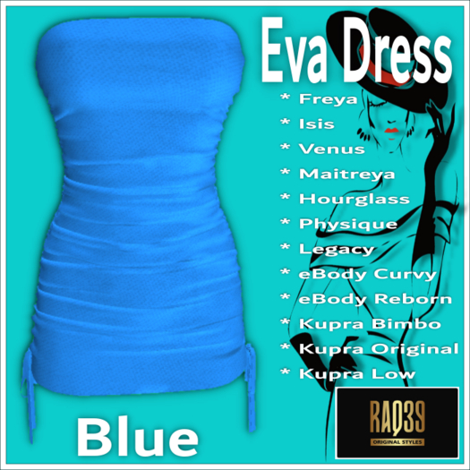 [R39] Eva Dress-Blue
