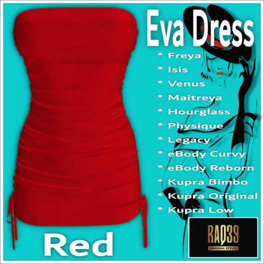 [R39] Eva Dress-Red