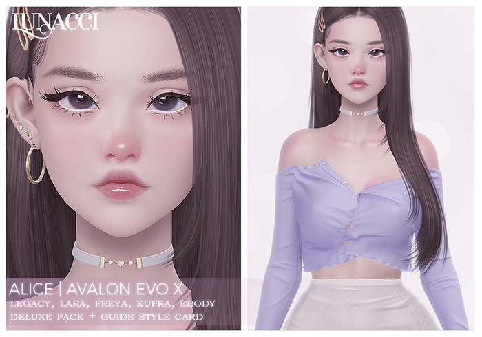 Alice Shape (Lelutka Avalon) [STYLE CARD + TIPS]