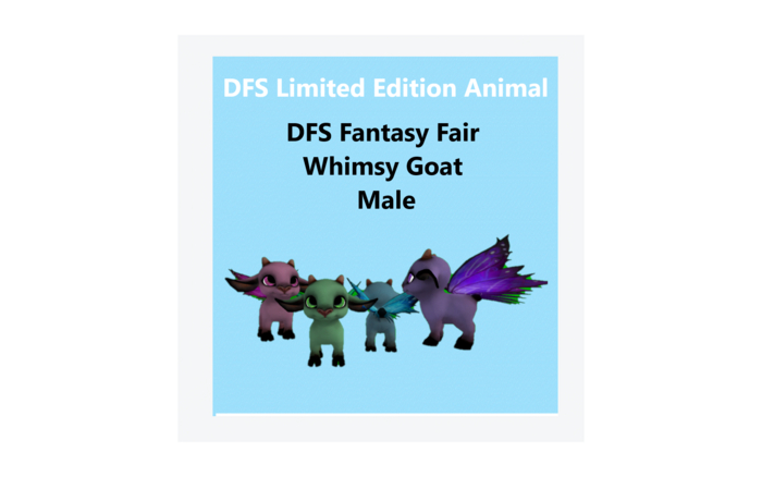 DFS Fantasy Fair Whimsy Goat Male 