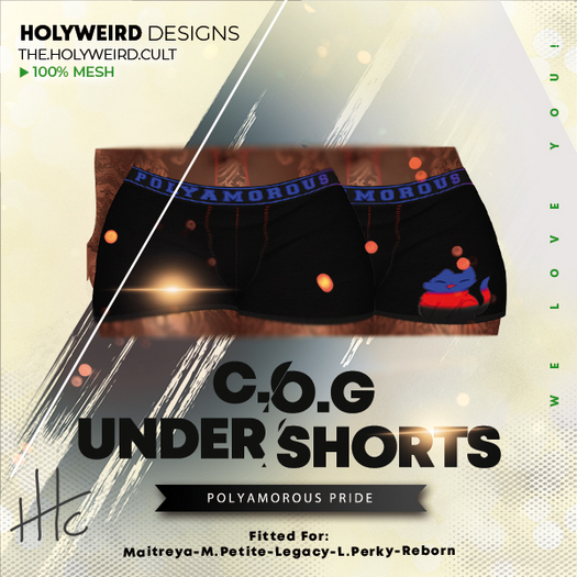 .:tHc:. C.o.G UnderShorts - Polyamorous