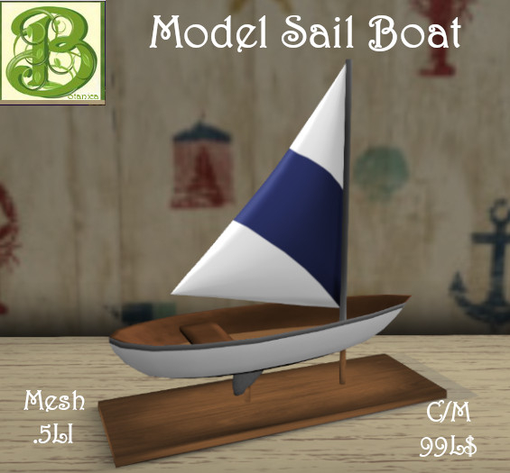 Model Sail Boat, .5LI