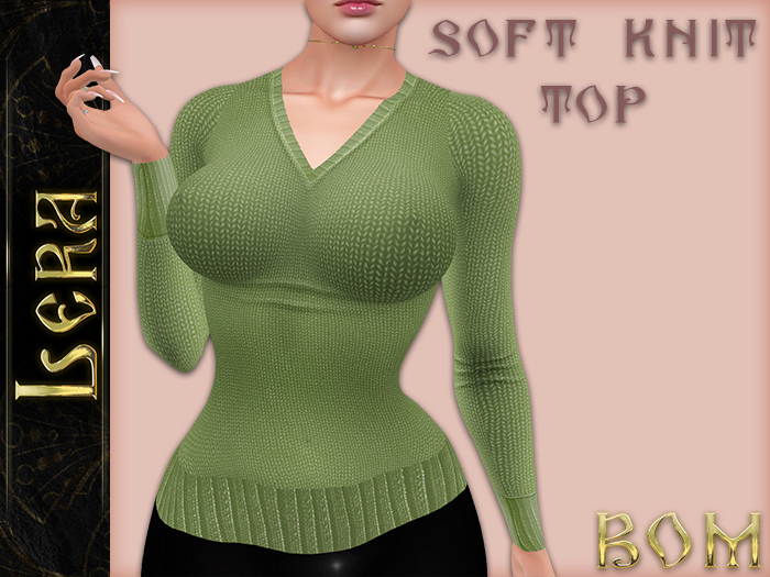 !L! Soft Knit Top Sage