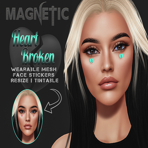 Magnetic - Heart Broken // Face Stickers (ADD ME)