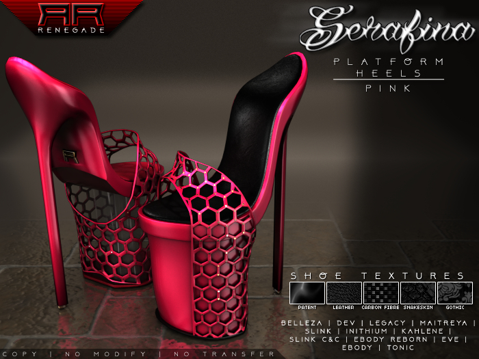 [Renegade] Serafina Platform Heels - Pink