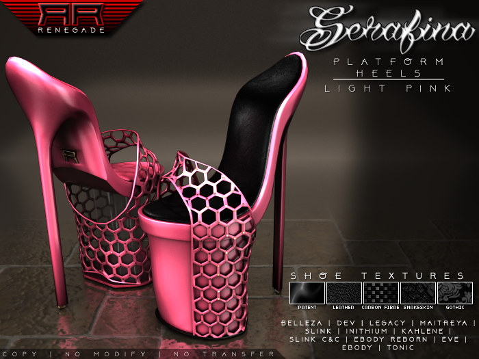 [Renegade] Serafina Platform Heels - Light Pink