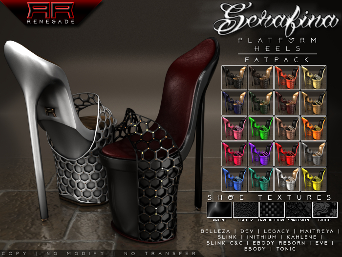 [Renegade] Serafina Platform Heels - Fatpack