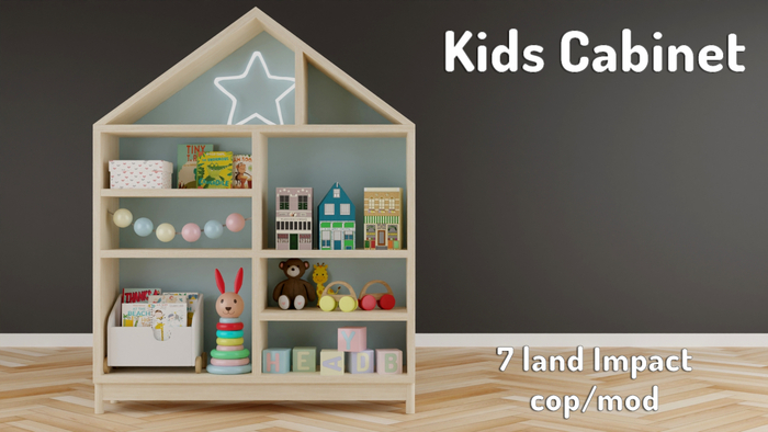 DIFFERENCE Kids Cabinet blue 