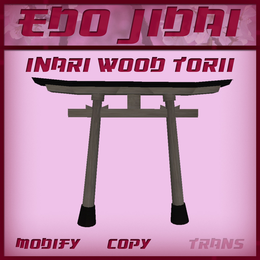 ::Edo Jidai Shop:: Inari Torii - Natural Wood - Full Detailed Japan Gate