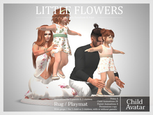 EV Little Flowers // Unicorn Playmat, Rug