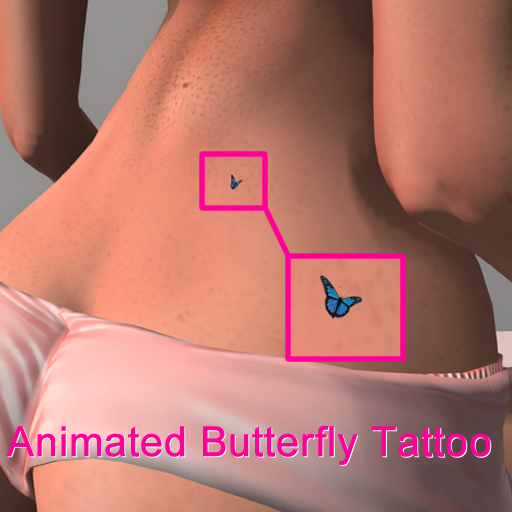 Magical Blue Butterfly Tattoo Medium Box
