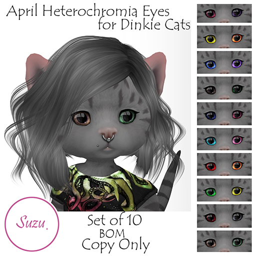 April Eyes / Heterochromia version for Dinkie Cats