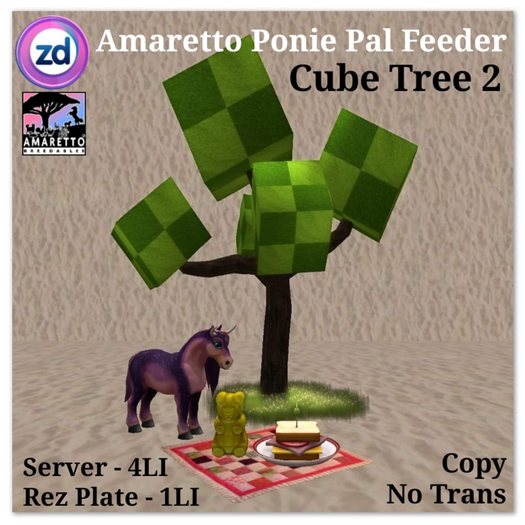 *ZD* Amaretto Ponie Pal Feeder - Cube Tree 2