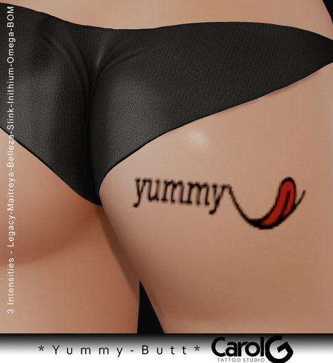 [CAROL G] Yummy Butt Tattoo