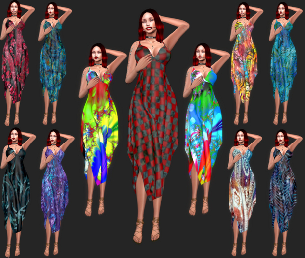WW Hanky Maxi Dress V14 - 4 MP (ADD)