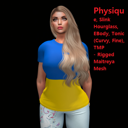 UKRAINE FLAG FEMALE MESH T -SHIRT 