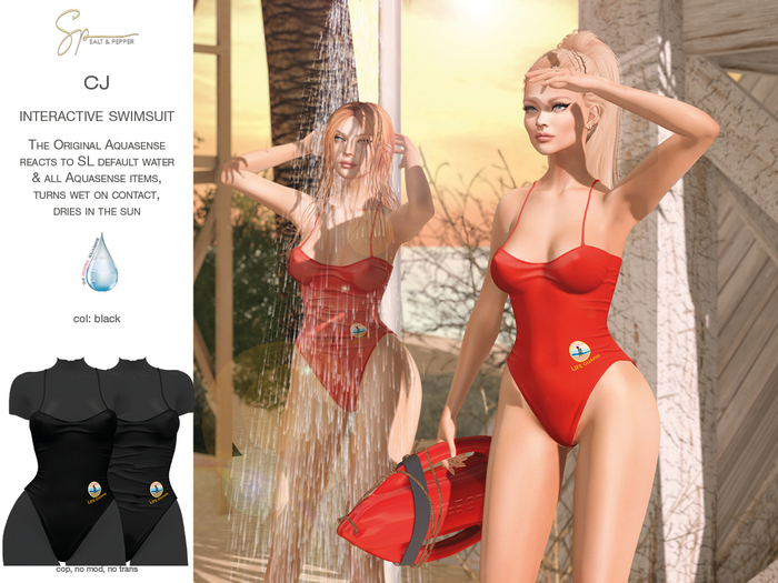 S&P CJ Swimsuit black - Lara + Petite, Legacy + Perky, Reborn
