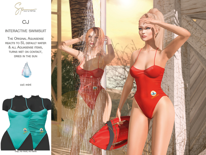 S&P CJ Swimsuit mint - Lara + Petite, Legacy + Perky, Reborn