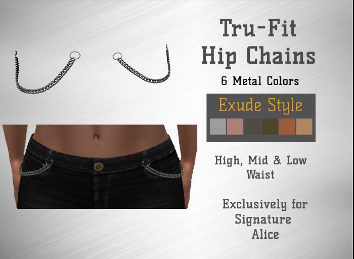 !! Exude Style !! Tru-Fit Hip Chains for Signature Alice