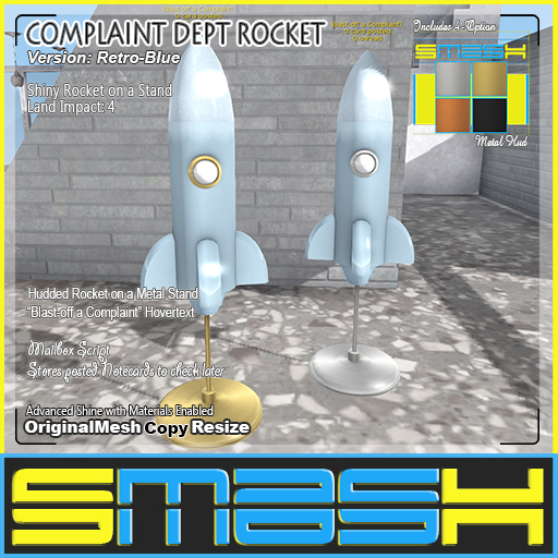 SMASH - Complaint Dept Rocket (Retro-Blue)