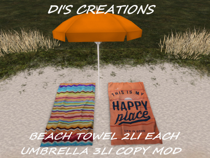 BEACH TOWEL & UMBRELLA STYLE 2