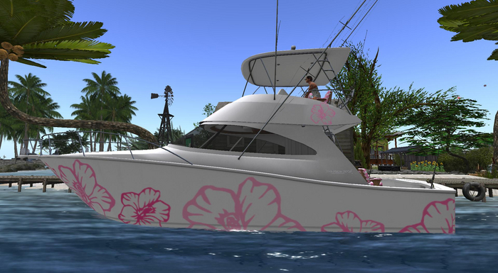 Nassau Beach Pink Flowers Texture Script