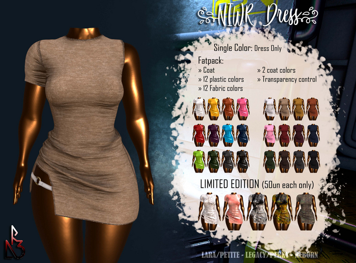 //R3D// NIWR Dress - Fabric Beige