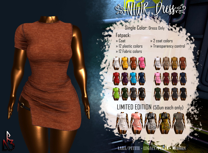 //R3D// NIWR Dress - Fabric Orange
