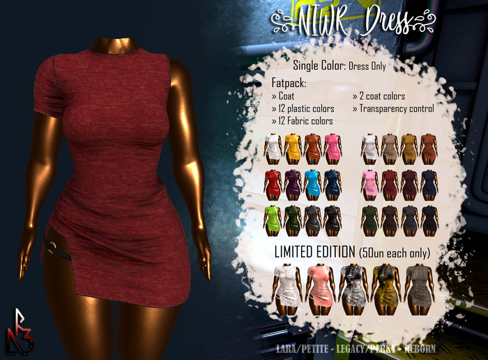 //R3D// NIWR Dress - Fabric Red