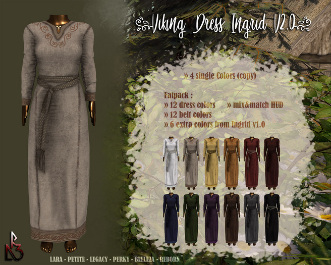 //R3D// Viking Dress Ingrid V2.0 - Beige