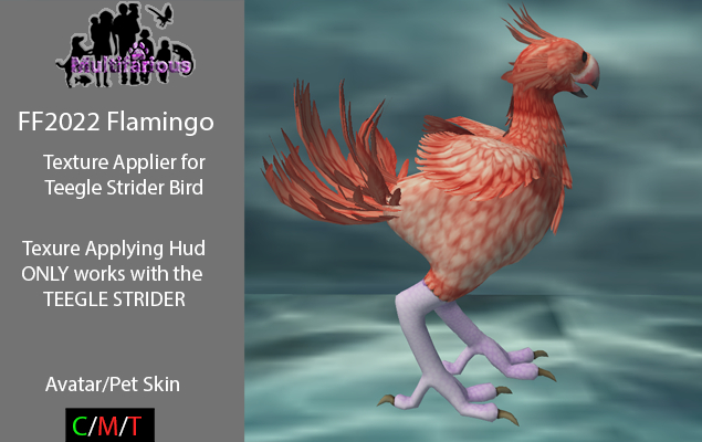 *M* FF2022 Flamingo Teegle Strider Applier